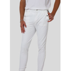 Pantalon Montar Gary homme grip genoux Blanc