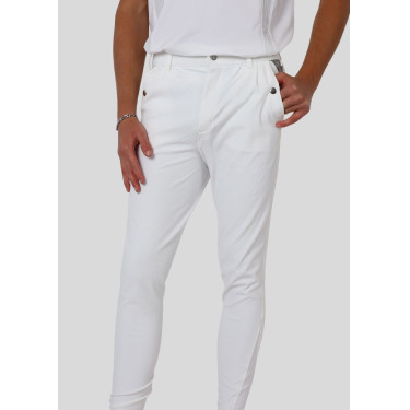 Pantalon Montar Gary homme grip genoux Blanc