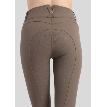 Pantalon Montar Megan taille haute femme full grip Vol 2 Mud Marron