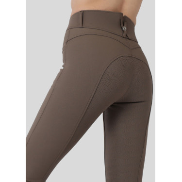 Pantalon Montar Megan taille haute femme full grip Vol 2 Mud Marron