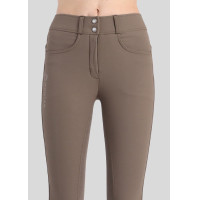 Pantalon Montar Megan taille haute femme full grip Vol 2 Mud Marron