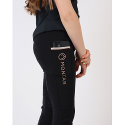 Pantalon Montar Millie Junior full grip Noir / rose gold