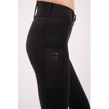 Pantalon Montar Rebel taille haute full grip femme Noir Pantalon Montar Rebel taille haute full grip femme Noir