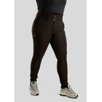 Pantalon Montar taille haute Briella crystal Rose gold Curve full grip femme Blanc