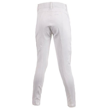 Pantalon Montar Yati Crystal Junior full grip Blanc
