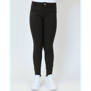 Pantalon Montar Yati Crystal Junior full grip Noir