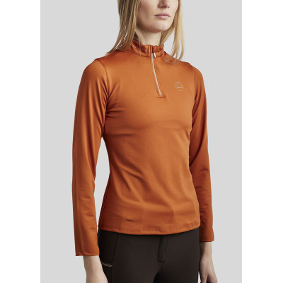 Polo d'entrainement Montar MoEverline manches longues femme Bronze