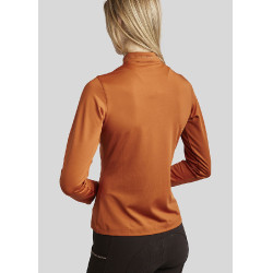 Polo d'entrainement Montar MoEverline manches longues femme Bronze Marron