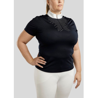 Polo de concours Montar crystal clair femme Marine Bleu marine