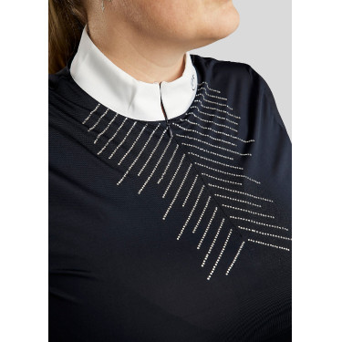 Polo de concours Montar crystal clair femme Marine Bleu marine