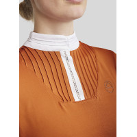 Polo de concours Montar MoRosie manches longues femme Blanc Polo de concours Montar MoRosie manches longues femme Blanc