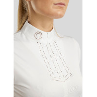 Polo de concours Montar MoViolet femme Blanc