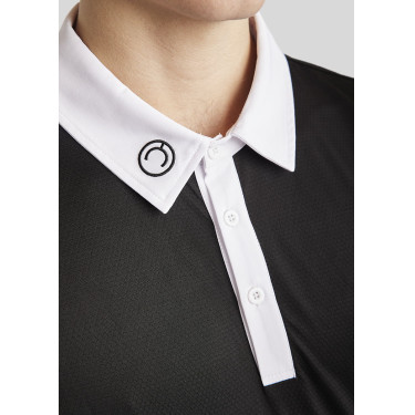 Polo de concours Montar MoWill manches longues femme Noir