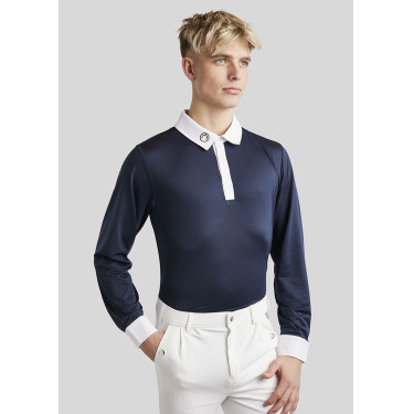 Polo de concours Montar MoWill manches longues femme Marine foncé Bleu Polo de concours Montar MoWill manches longues femme Marine foncé Bleu