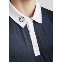 Polo de concours Montar MoWill manches longues femme Blanc