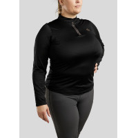 Polo Montar Briella manches longues crystal Rose gold Curve femme Marron