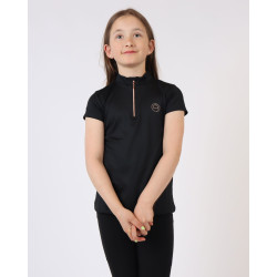 Polo Montar Everly enfant manches courtes rose gold Noir Polo Montar Everly enfant manches courtes rose gold Noir