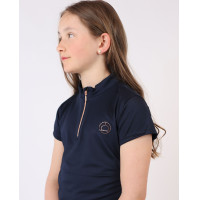 Polo Montar Everly enfant manches courtes rose gold Noir