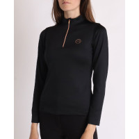 Polo Montar Everly enfant manches longues rose gold Noir
