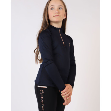 Polo Montar Everly enfant manches longues rose gold Polo Montar Everly enfant manches longues rose gold