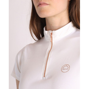 Polo Montar Everly Mon Tech femme manches courtes rose gold Polo Montar Everly Mon Tech femme manches courtes rose gold