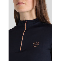 Polo Montar Everly Mon Tech femme manches longues rose gold Marine Bleu marine Polo Montar Everly Mon Tech femme manches longues rose gold Marine Bleu marine
