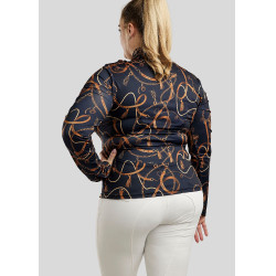 Polo Montar Haily Bridle manches longues Curve femme Marine Bleu marine