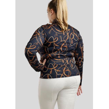 Polo Montar Haily Bridle manches longues Curve femme Marine Bleu marine