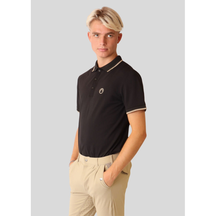 Polo Montar homme col contrastée manches courtes