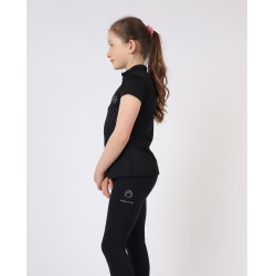 Polo Montar Junior Everly manches courtes Noir Polo Montar Junior Everly manches courtes Noir