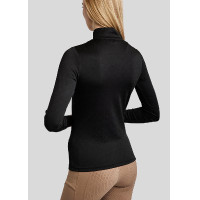 Polo Montar MoCilia Jacquard raffiné manches longues femme Latté Marron Polo Montar MoCilia Jacquard raffiné manches longues femme Latté Marron