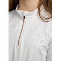 Polo Montar MoEverline junior rose gold manches longues Blanc