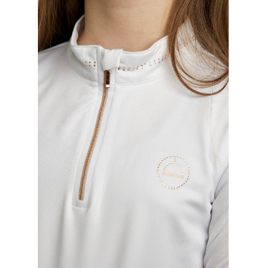 Polo Montar MoEverline junior rose gold manches longues Blanc