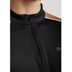 Polo Montar MoPhil manches longues homme Noir