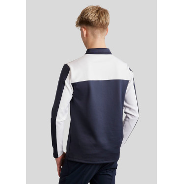 Polo Montar MoPhil manches longues homme Marine foncé Bleu