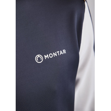 Polo Montar MoPhil manches longues homme Marine foncé Bleu