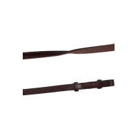 Rênes Montar cuir/caoutchouc crochet français cuir tanné Marron