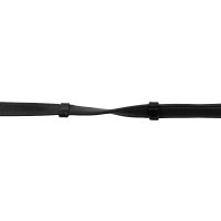 Rênes Montar Soft cuir crochet français cuir tanné Noir Rênes Montar Soft cuir crochet français cuir tanné Noir