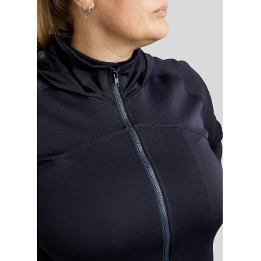 Sweat zippé Montar à capuche Liza femme Curve Marine Bleu marine