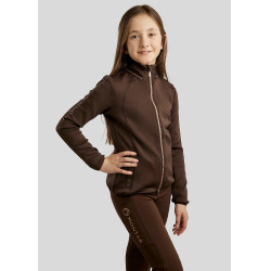 Sweat zippé Montar MoFlora crystal rose gold enfant