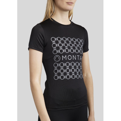 T-shirt Montar MoChain imprimé femme Noir