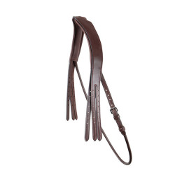 Tétière de bride Montar cuir tanné sous gorge ronde Marron Tétière de bride Montar cuir tanné sous gorge ronde Marron