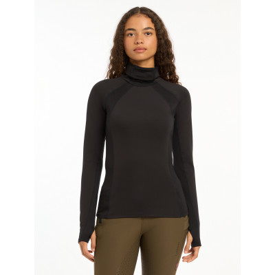 Base Layer LeMieux à col montant Sara femme Noir