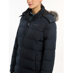 Doudoune matelassé LeMieux Harper Longline Marine Bleu marine