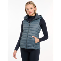 Doudoune sans manches à capuche LeMieux Tilly femme Petrol