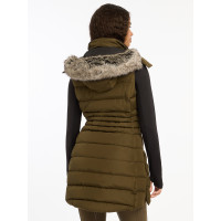 Doudoune sans manches LeMieux matelassé Harper Longline femme Alpine Marron Doudoune sans manches LeMieux matelassé Harper Longline femme Alpine Marron
