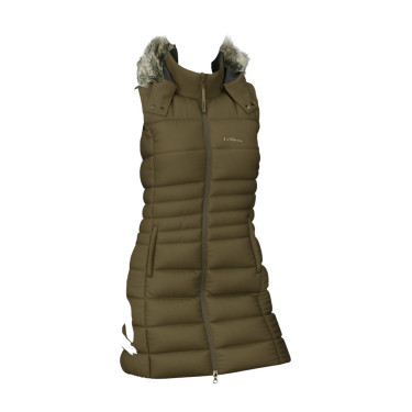 Doudoune sans manches LeMieux matelassé Harper Longline femme Alpine Marron Doudoune sans manches LeMieux matelassé Harper Longline femme Alpine Marron