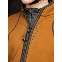 Polaire LeMieux à fermeture éclair Felicity Young Rider Ginger Marron