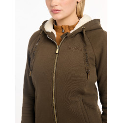 Sweat à capuche LeMieux doublé Leia Alpine Marron