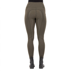 Legging d'équitation Euro-Star Breez FullGrip Huile foncé Marron